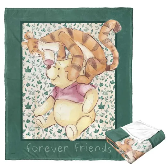 Discover Disney Winnie The Pooh Forest Joy Cozy Fleece Blanket