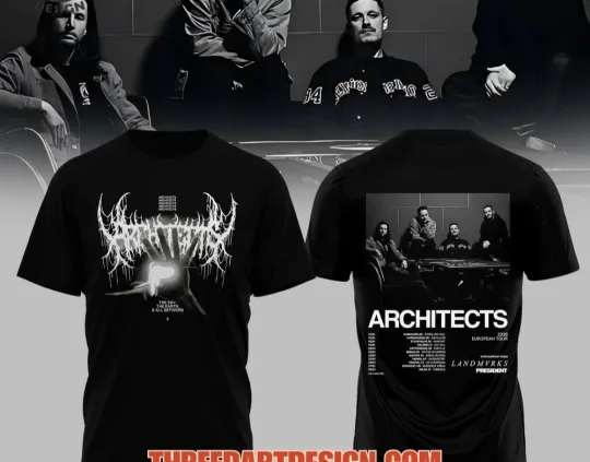 Discover ARCHITECTS 2026 European Tour 3D T-Shirt