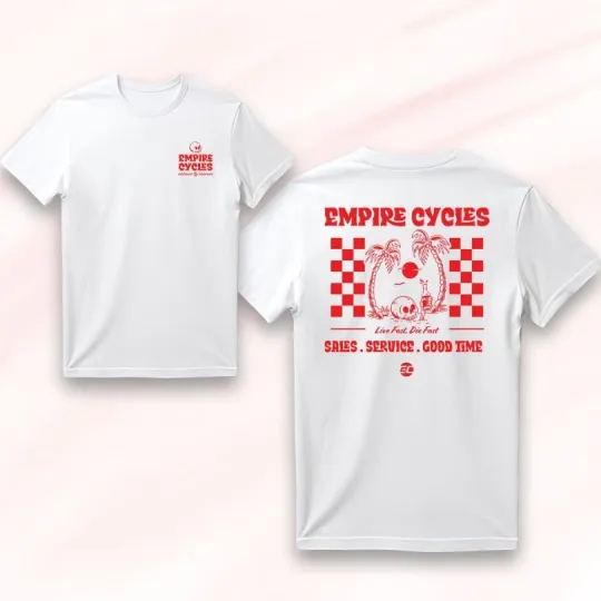 Discover Empire Cycles Live Fast T-Shirt