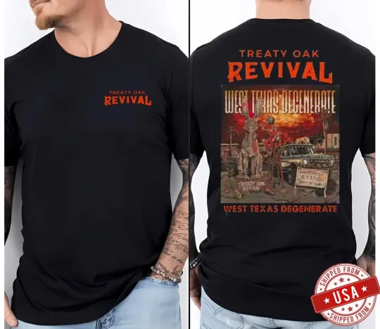 Discover Treaty Oak Revival Unisex T-Shirt, West Texas Degenerate Classic Celebrate Tee