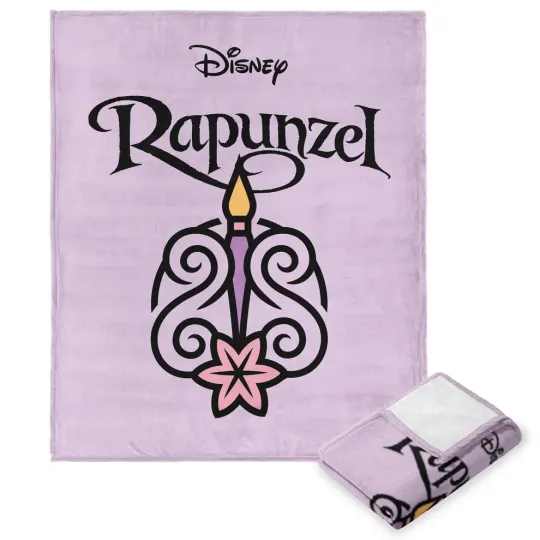 Discover Disney Princesses Iconic Rapunzel Cozy Fleece Blanket