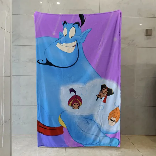 Discover Cartoon Aladdin, The Lamp Magic Fleece Blanket