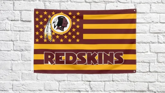 Discover Washington Redskins Football Fans ft American Flag - House Flag for Decor