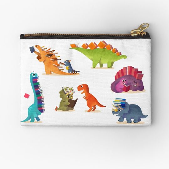 Discover BOOK DINOSAURS Zipper Pouch