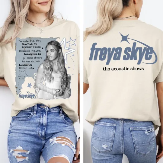 Disney Freya Skye the Acoustic Shows Tour Concert Stars Align Tour 2026 T-shirt