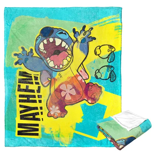 Discover Disney Lilo And Stitch Total Mayhem Cozy Fleece Blanket