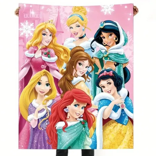 Discover DISNEY Princess Fleece Blanket, Soft Cozy 1