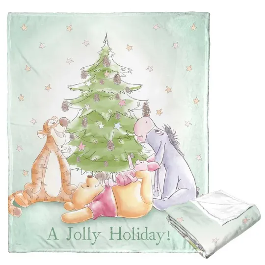 Discover Disney Winnie The Pooh A Jolly Holiday Gathering Cozy Fleece Blanket