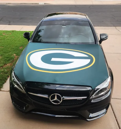 Green Bay Packers Auto Hood Cover Vehicle Cover