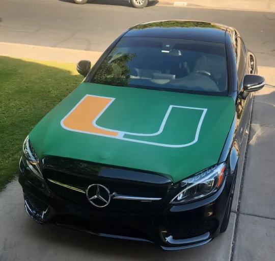 Discover Miami Hurricanes Hood Cover Sports Flags | Hood Flags | NCAA Flags 150x120cm