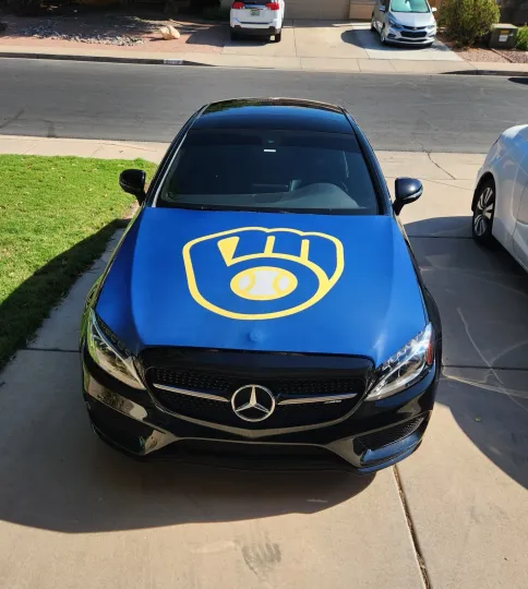 Discover Milwaukee Brewers Auto Hood Cover | Sports | Hood Flags | MLB Flags 150x120cm