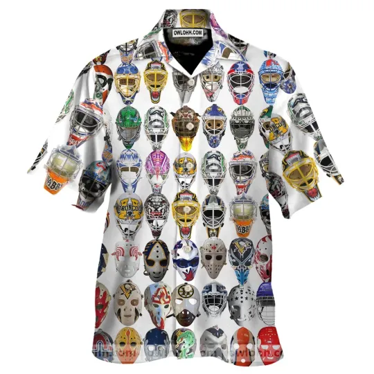 Discover Hockey Goalie Mask Hawaiian Shirt