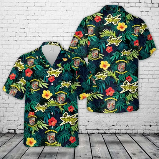 USMC 5th Air Naval Gunfire Liaison Company Hawaiian Shirt