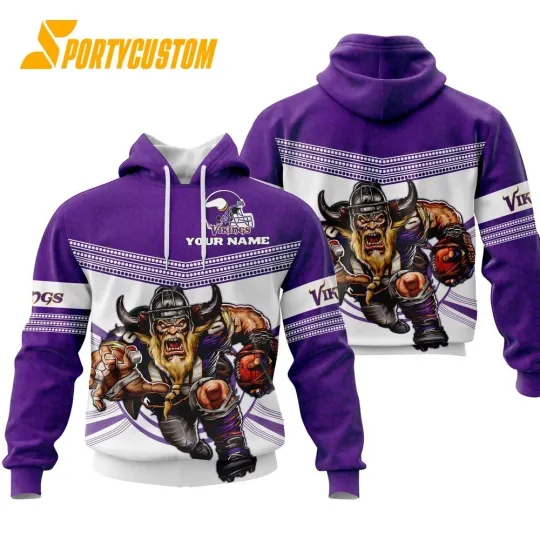 Discover Personalized Minnesota Football Team Vikingss Hoodie