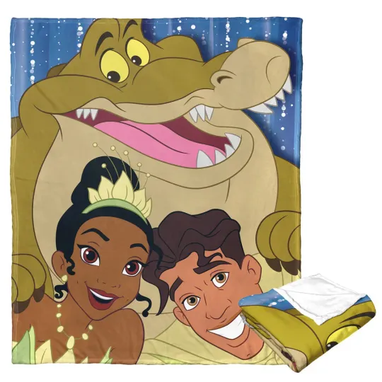 Discover Disney D100 Bayou Friends Cozy Fleece Blanket