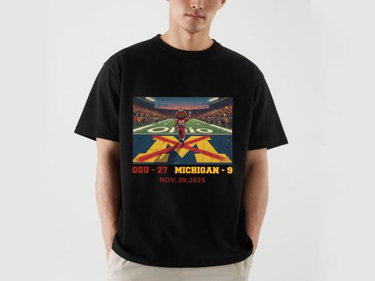 Discover Brutus Ohio State Snow Fan Football T-Shirt, Erase The M Ohio State Rivalry Front And Back Shirt, Funny Brutus vs Michigan Game Day Shirt