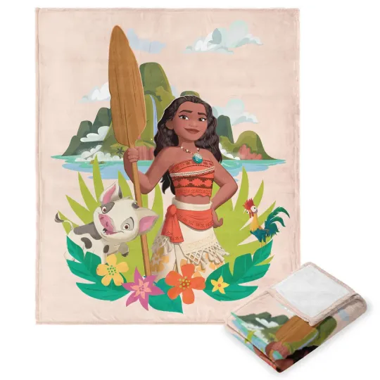 Discover Disney Moana Island Energy Cozy Fleece Blanket