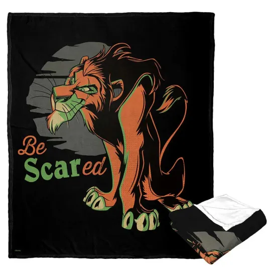 Discover Disney Villains Be Scared Black Cozy Fleece Blanket