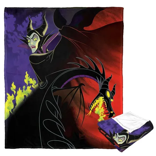 Discover Disney Villains Split Personality Cozy Fleece Blanket