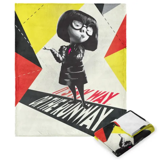Discover Disney Incredibles 2 Edna's Runway Cozy Fleece Blanket