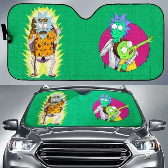 Rick and Rickandmorty Dragon Ball Car Sun Shades Cartoon Fan Gift Universal