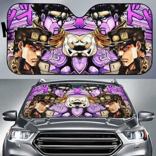 Discover Jotaro Kujo Car Sun Shades JoJo's Bizarre Adventure Universal Fit