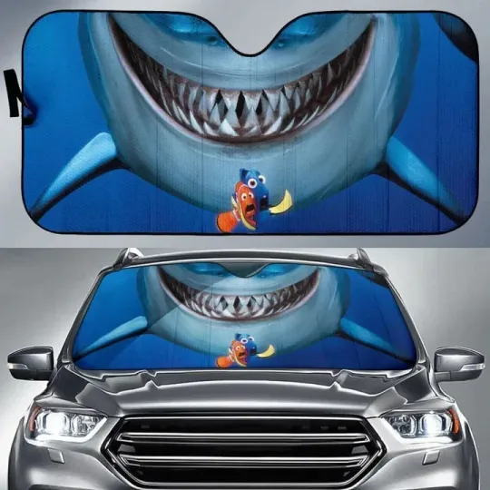 Discover Finding Nemo Funny Auto Car Sun Shade Fan Gift Universal Fit