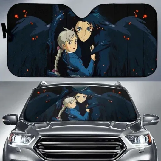 Discover Howl'S Moving Castle - Hvc01 Universal Fit  Car Sun Shade Anime Universal Fit