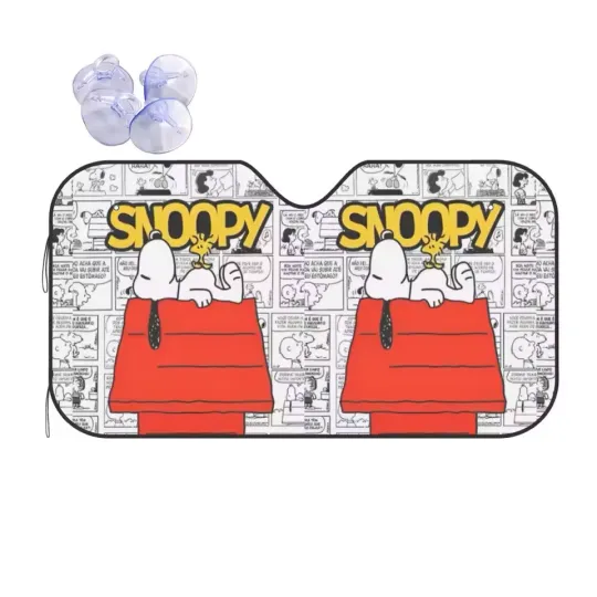Discover Snoopy Cartoon Peanuts Comic Awesome Windshield Sunshade Car Sunshade