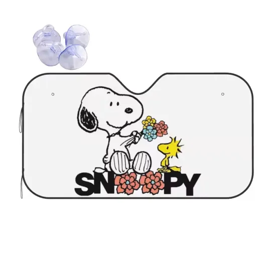 Discover Snoopy Cartoon Peanuts Comic Awesome Windshield Sunshade Car Sunshade