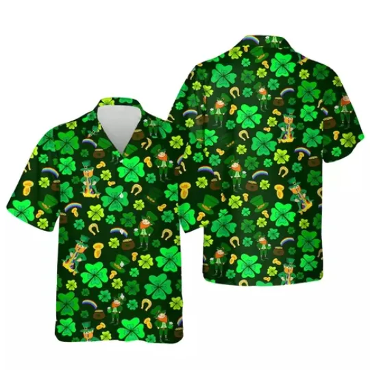 Discover St.Patrick_s Day Hawaiian Shirt, Funny Shamrock Hawaii Shirt, Gift For Him