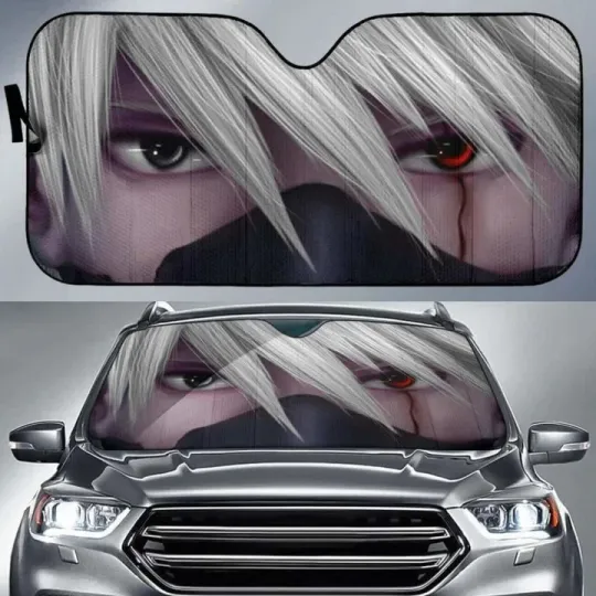 Discover Kakashi Eyes 3D Car Auto Sun Shades Universal Fit Car Accessories Windshield