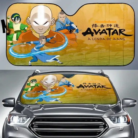 Discover Avatar The Last Airbender Anime Auto Sunshade Avatar The Last Airbender Car
