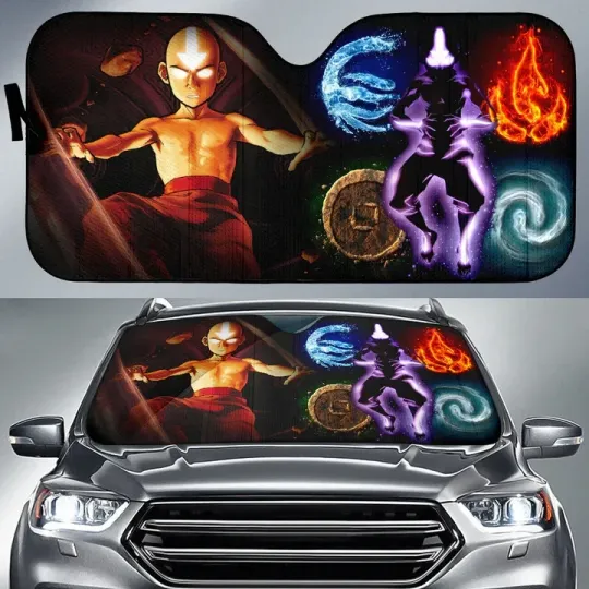 Discover Avatar The Last Airbender Anime Auto Sunshade Avatar The Last Airbender Car