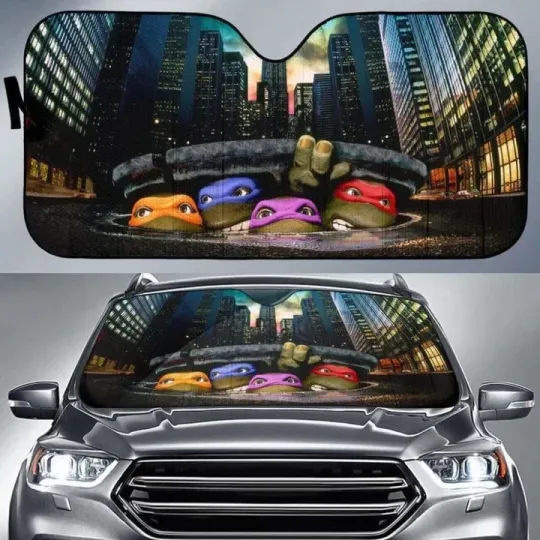 Discover Teenage Mutant Ninja Turtles Car Auto Sun Shades Windshield Sunshade