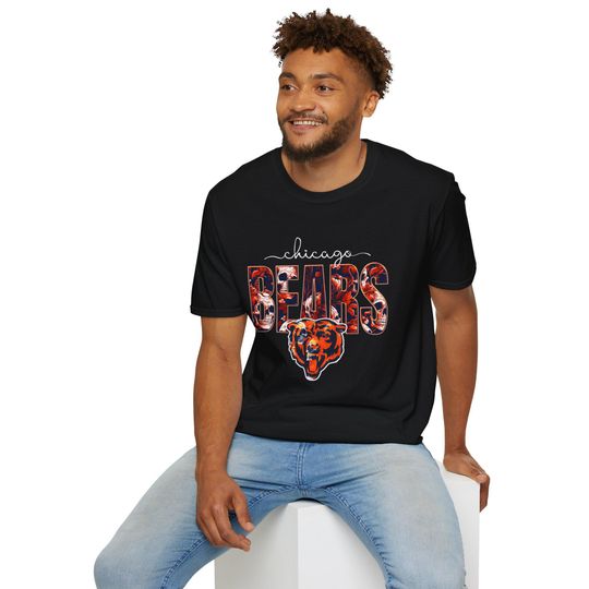 Discover Chicago Bears Script Logo T-Shirt | football Football Team Tee