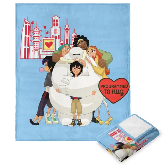 Discover Disney Pixar Big Hero Progammed To Hug Cozy Fleece Blanket