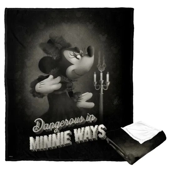 Discover Disney Minnie Mouse Minnies Evil Ways Cozy Fleece Blanket