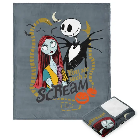 Discover Disney Nightmare Before Christmas Such A Scream Cozy Fleece Blanket