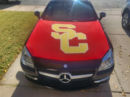 USC Trojans Auto Hood Cover NCAA Sports Flags Hood Flag