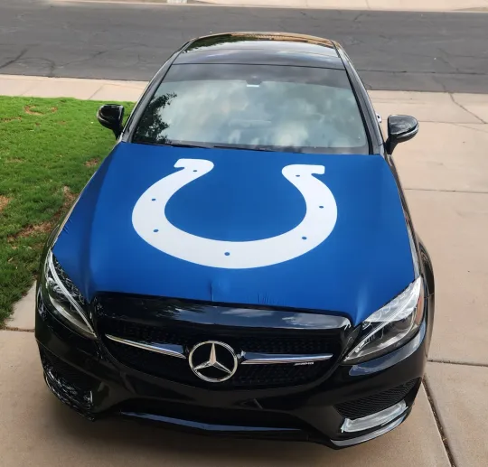 Discover Indianapolis Colts Auto Hood Cover