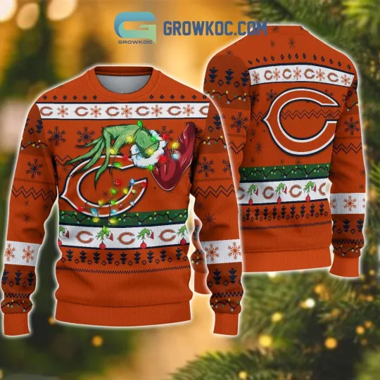 Discover Chicago Football Bearss Team Knitted Sweater Football Season Ugly Sweatshirt