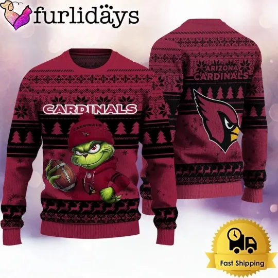 Discover Arizonna Football Cardinalss Team Knitted Sweater Football Season Ugly Sweatshirt