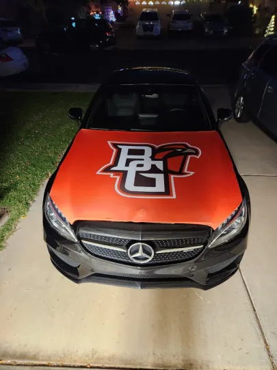 Bowling Green Falcons Hood Cover NCAA Flag
