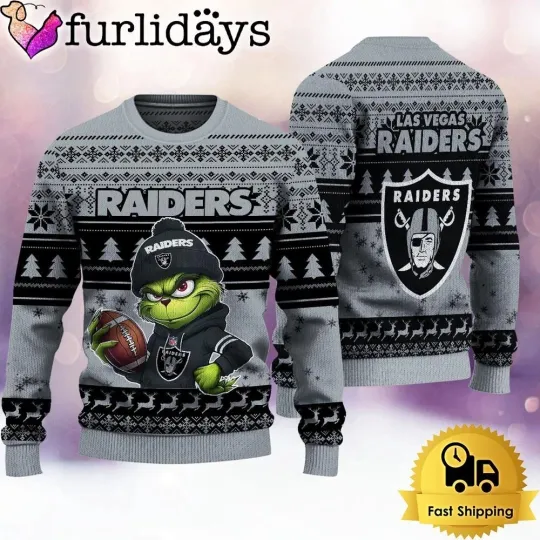 Discover Las Vegas Football Raiderss Team Knitted Sweater Football Season Ugly Sweatshirt