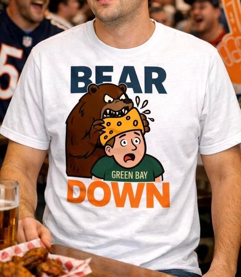 Bear Down Rivalry T-Shirt | Football Fan Humor