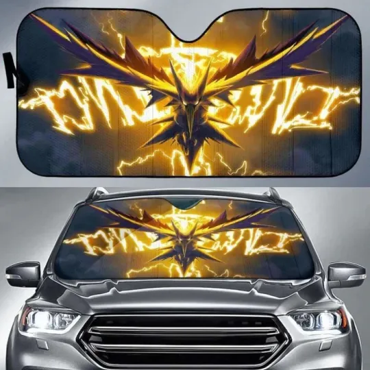 Discover Zapdos PKM Car Sun ShadesUniversal Fit Windshield Sunshade Car Sunshade