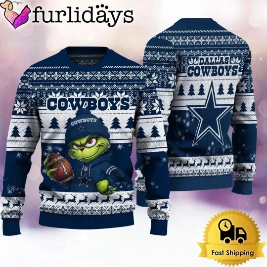 Discover Dallas Football Cowboyss Team Knitted Sweater Football Season Ugly Sweatshirt
