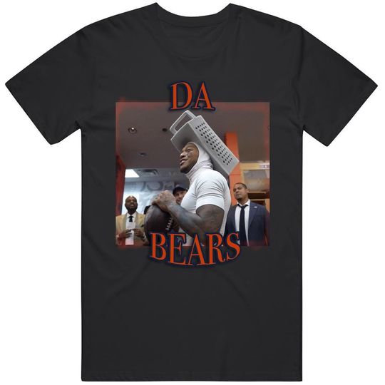 Discover Da Bears Funny Meme Dj Moore Chicago Football Cheese Grader Joke Fan Gameday T Shirt