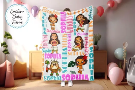 Discover Personalized Princess Disney Fleece Blanket